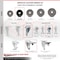 Service Caster 3.5 Inch Phenolic Swivel 12mm Threaded Stem Caster Set with Total Lock Brake SCC-TSTTL20S3514-PHR-M1215-4 - alternate 2